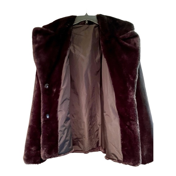 NINE WEST, FABULOUS, BLACK FAUX FUR TEDDY JACKET. SIZE XL - Picture 3 of 6